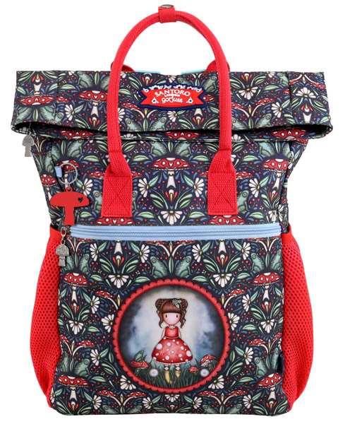 SANTORO GORJUSS roll top ranac LITTLE MUSHROOM 