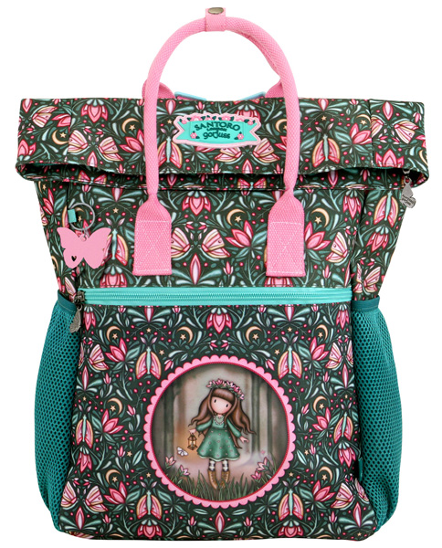 SANTORO GORJUSS roll top ranac WOODLAND WILDFLOWER 