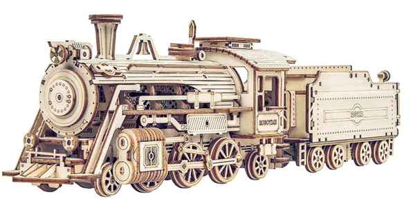 3D drvene puzzle PARNA LOKOMOTIVA 