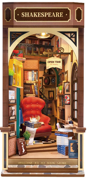 3D drvene puzzle/držač za knjige BOOKSTORE 