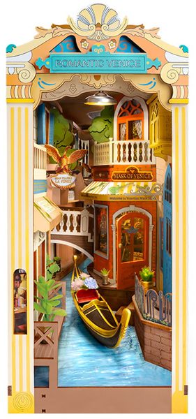 3D drvene puzzle/držač za knjige ROMANTIC VENICE 