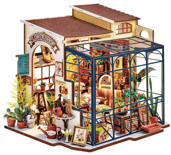 3D drvene puzzle/držač za knjige EMILINA CVEĆARA 