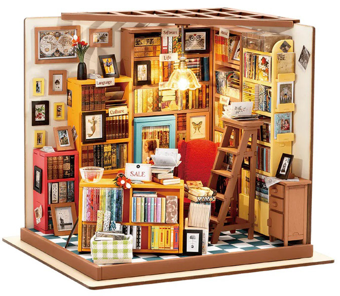 3D drvene puzzle BIBLIOTEKA 