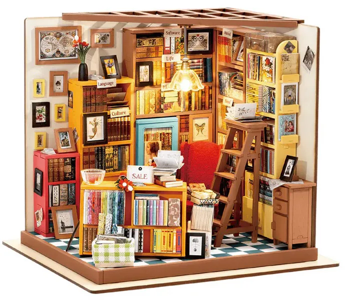3D drvene puzzle RADNA SOBA 