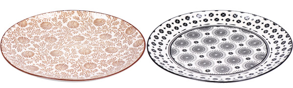 Plitki tanjir TRICY 25,5 cm (DVE BOJE) 