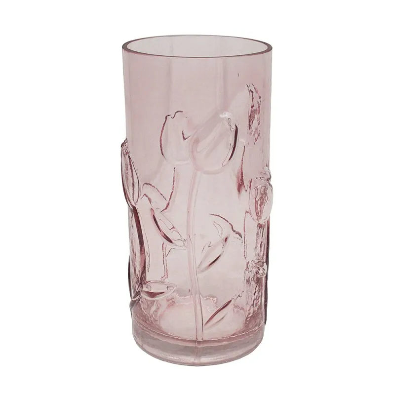 Staklena vaza PINK FLORAL 