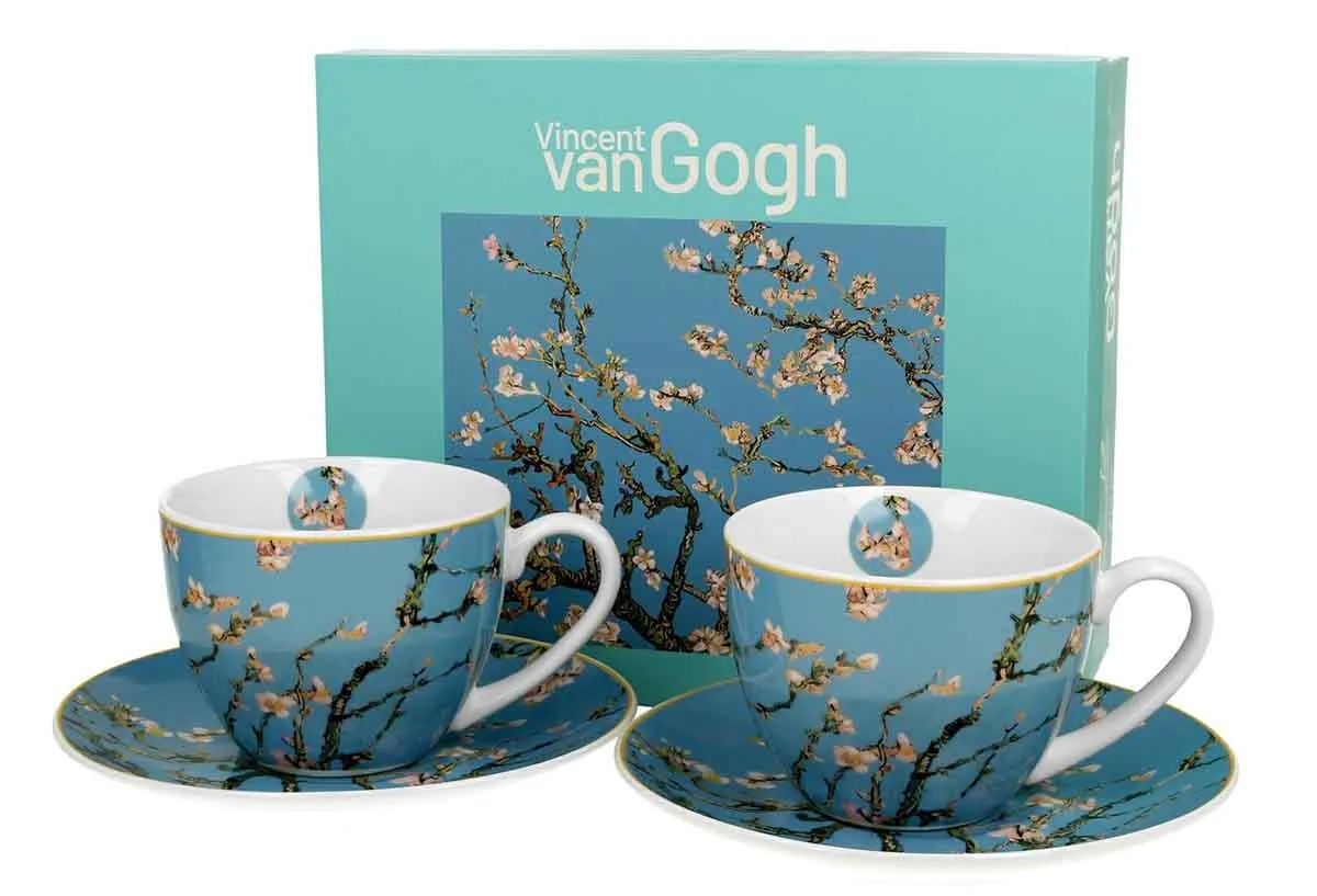 Set dve šolje sa tacnama ALMOND BLOSSOM - V. VAN GOGH 