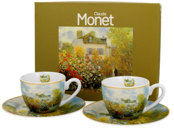 Set dve šolje THE GARDEN AT ARGENTEUIL - MONET 