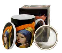 Šolja sa infuserom - CAT'S WORLD - GIRL WITH A CAT 