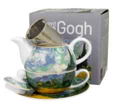 Čajnik sa šoljom i infuserom WHEAT FIELD - V. VAN GOGH 