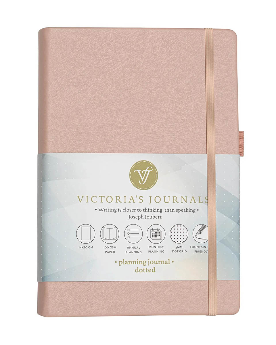 Notes na tačkice 14x21cm BULLET JOURNAL Pink 