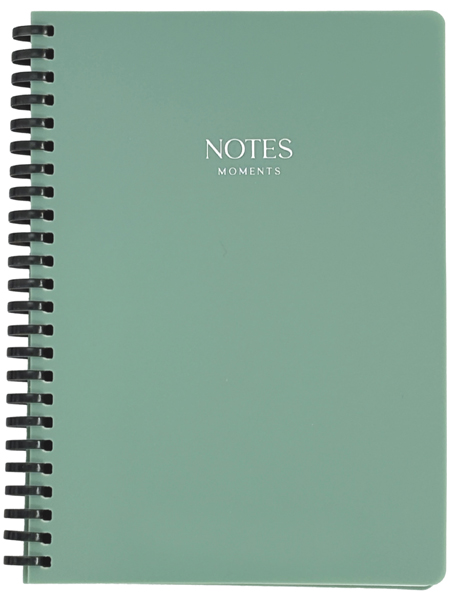 Notes na kvadratiće  MOMENTS - MASLINASTI 18x25cm 