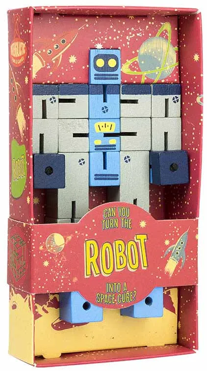 PROFESSOR PUZZLE IQ drvene puzzle PLANET ROBOT 