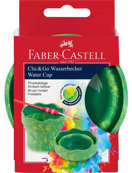FABER CASTELL čaša CLIC&GO ZELENA 