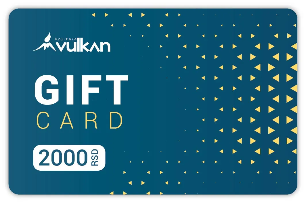 GIFT KARTICA / VAUČER Plava zlatni trouglići 2000 