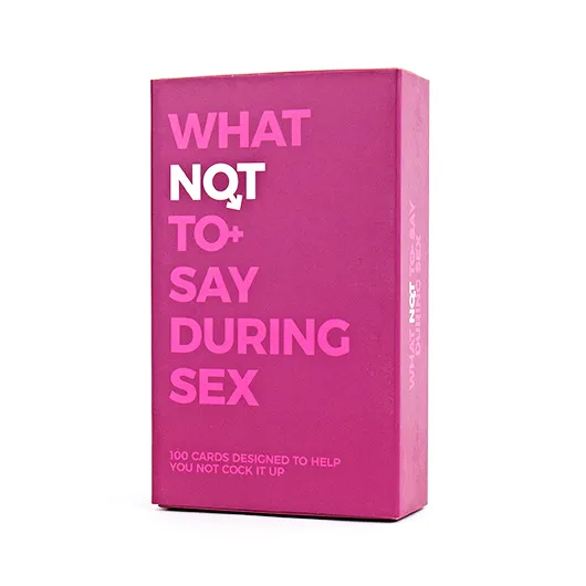 Kartice WHAT NOT TO SAY DURING SEX (18+) 