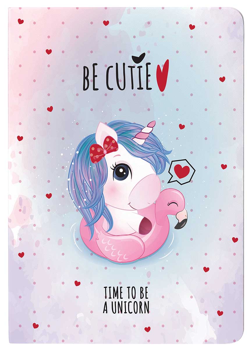 Sveska A4 UNICORN, 60 listova uske i široke linije 