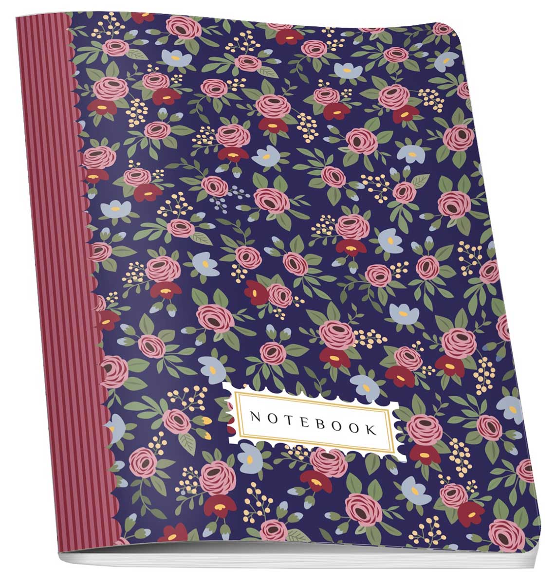 Sveska A5 FLOWERS, 60 listova na kvadratiće 