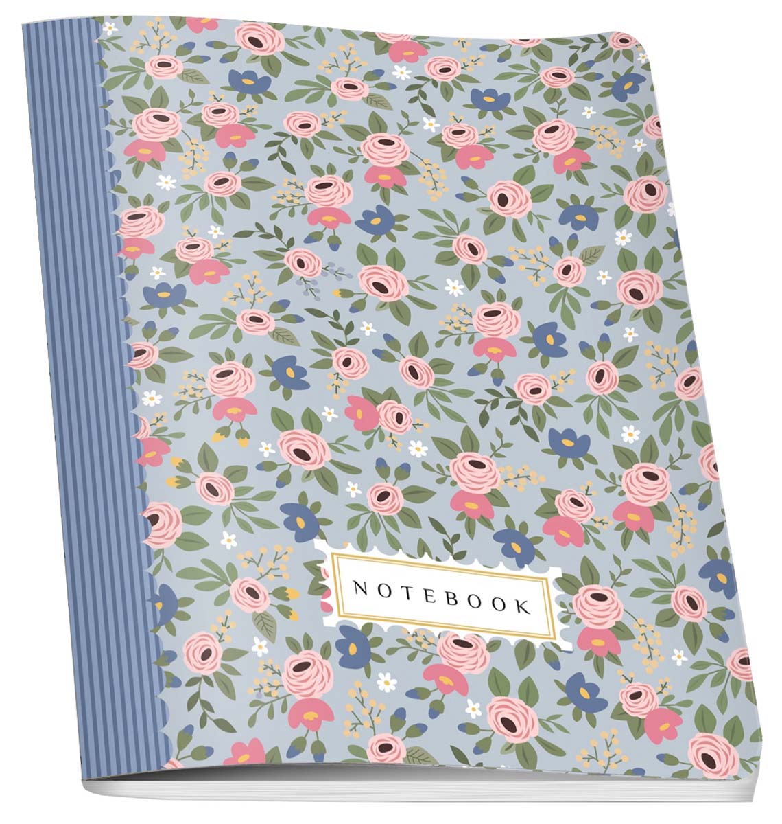 Sveska čistih listova A5 FLOWERS, 60 listova 