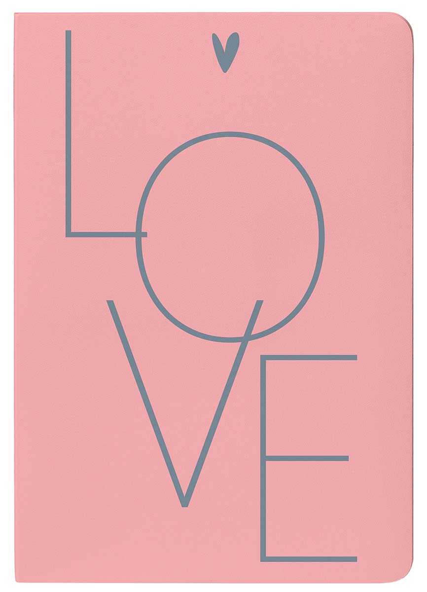 Sveska A5 HEARTS, 60 listova na linije 