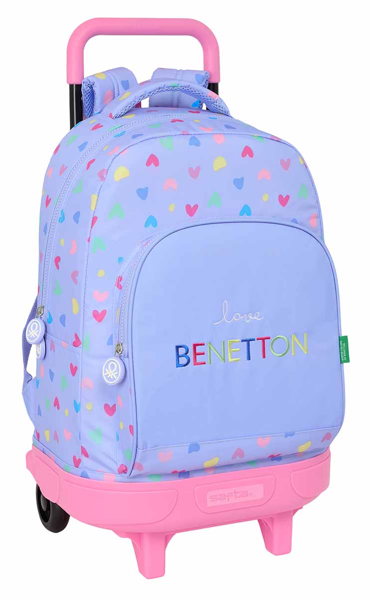 Ranac sa koliima BENETTON - LILA 45cm 