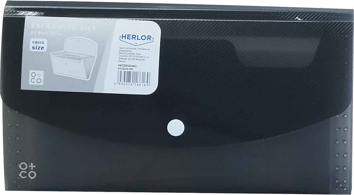 FASCIKLA (kućni budžet) sa 13 pregrada 26x14x2,5cm 