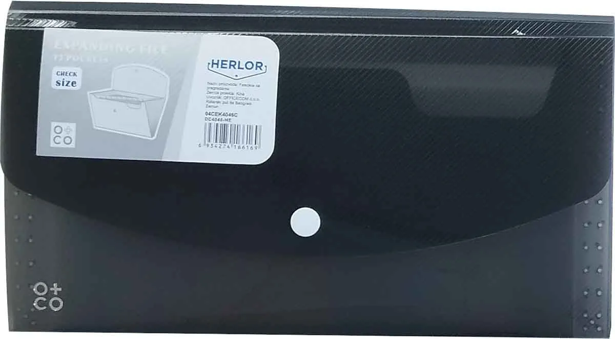 FASCIKLA (kućni budžet) sa 13 pregrada 26x14x2,5cm 