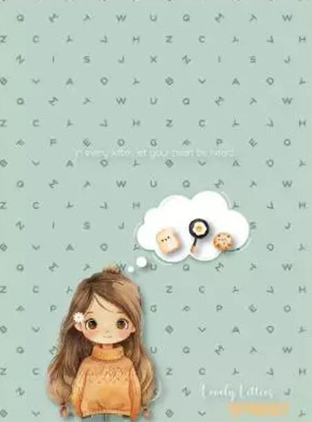 LOVELY LETTERS SVESKA A5/54/LINIJA 80G 