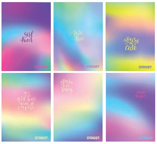 Sveska na linije sa marginom A4, VIVID 