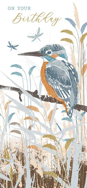 Rođendanska čestitka WOODLAND KINGFISHER 