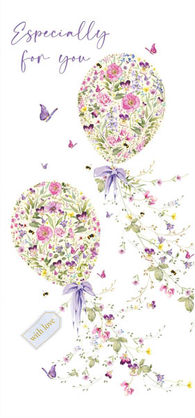 Čestitka FLOWER BALLOONS 