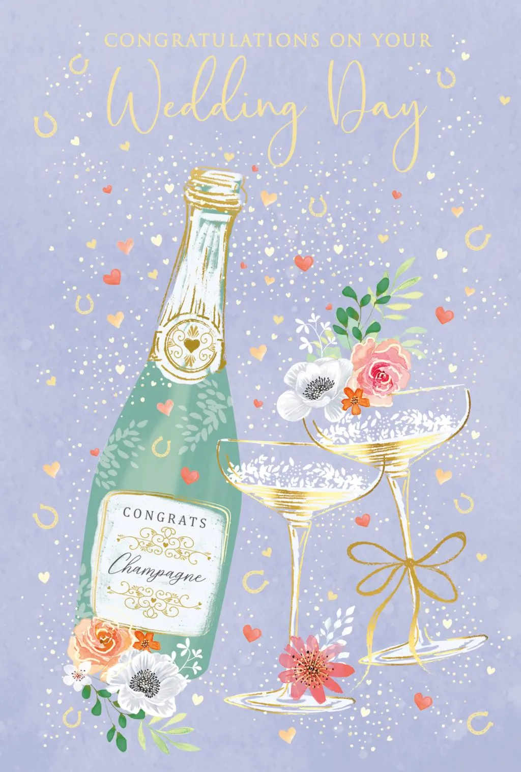 Čestitka za venčanja CONGRATS CHAMPAGNE 