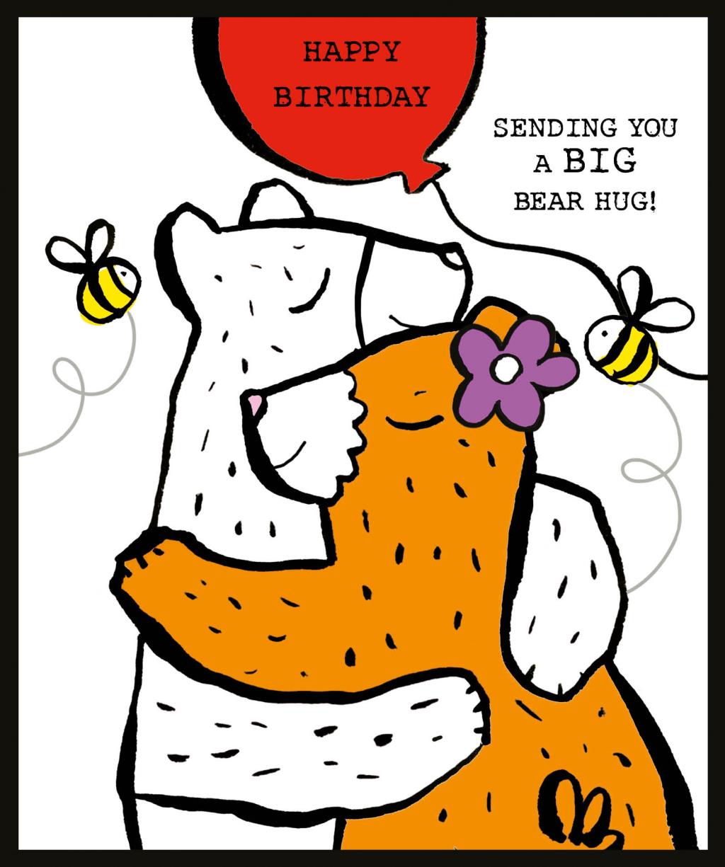 Rođendanska čestitka BEAR HUG 