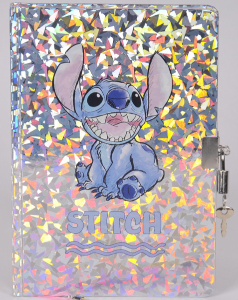 Dnevnik A5 sa ključićem STITCH HOLOGRAPHIC 