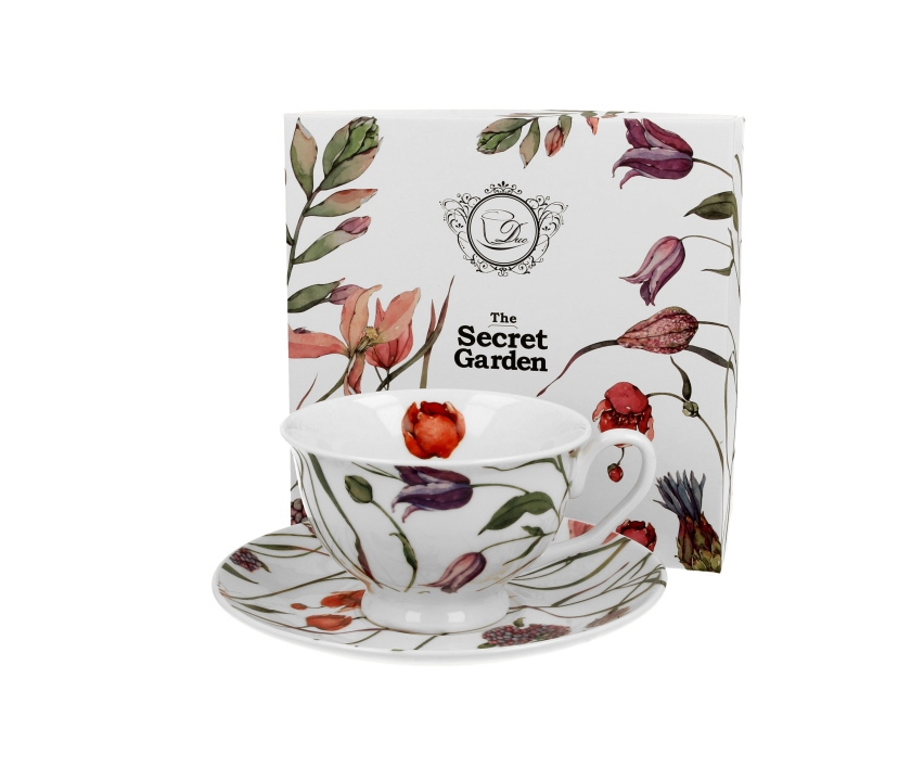 Šolja 250 ml sa tacnicom FLOWER MEADOW 