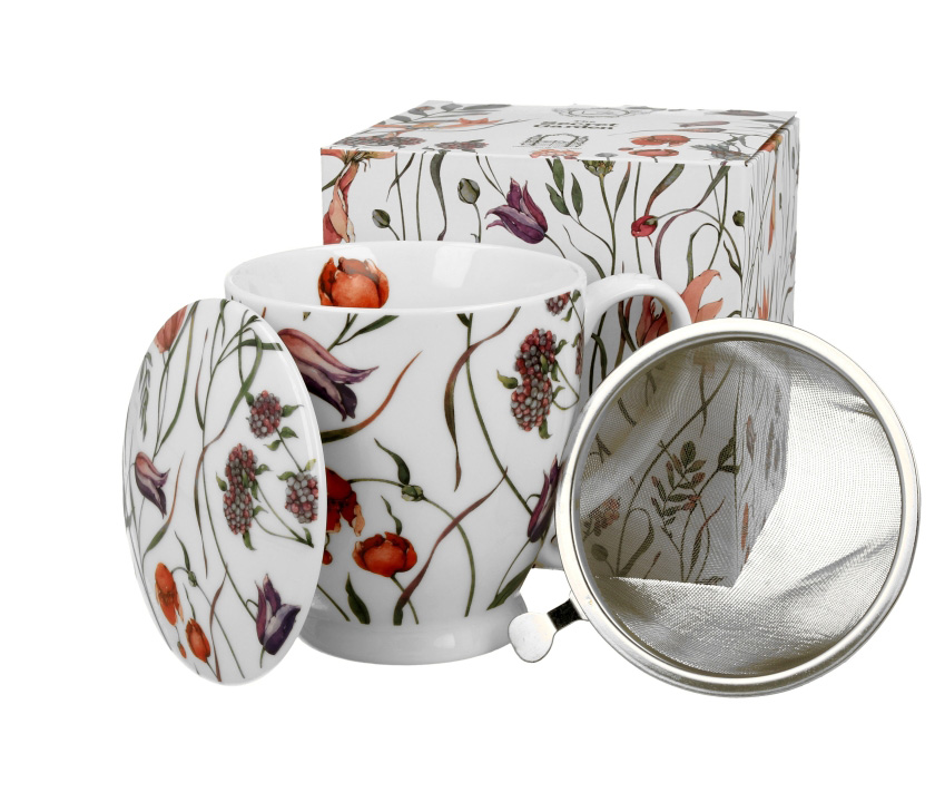 Šolja 510ml sa infuzerom FLOWER MEADOW 