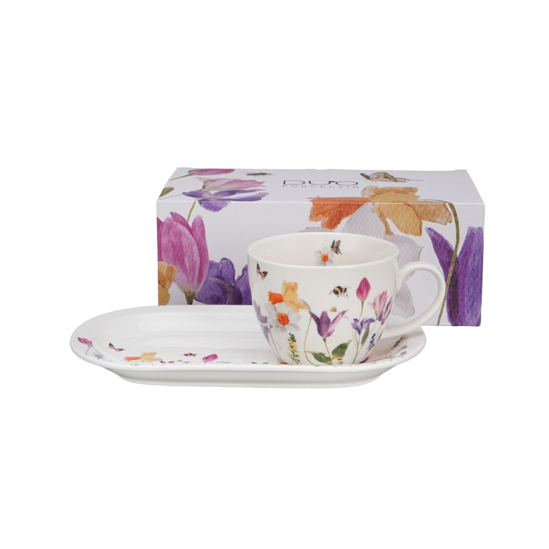 Set za doručak šolja 440 ml sa tacnom MAY 