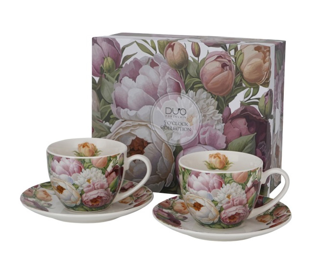 Set dve šolje PEONIES 