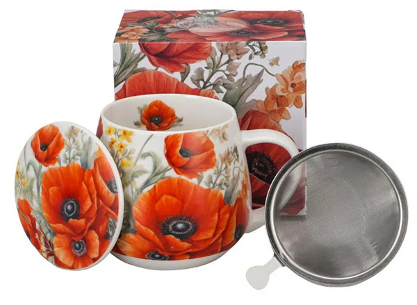 Velika šolja sa infuzerom POPPIES 430ml 