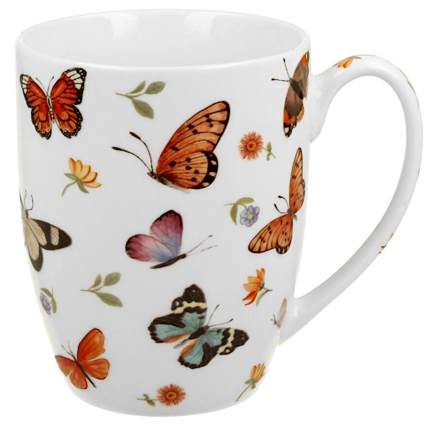 Velika šolja BUTTERFLIES 350ml 