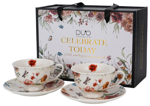 Set dve velike šolje sa tacnom REBECCA 