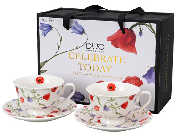 Set dve velike šolje sa tacnom ANGELA 