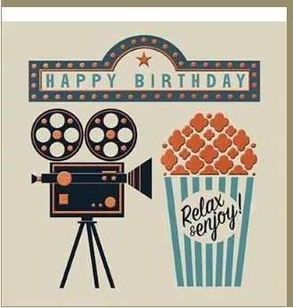 Rođendanska čestitka CINEMA BIRTHDAY 