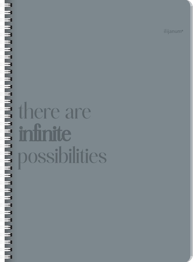 Sveska na linije A5 sa spiralom INFINITY 120 listova, tvrd povez (Više vrsta) 