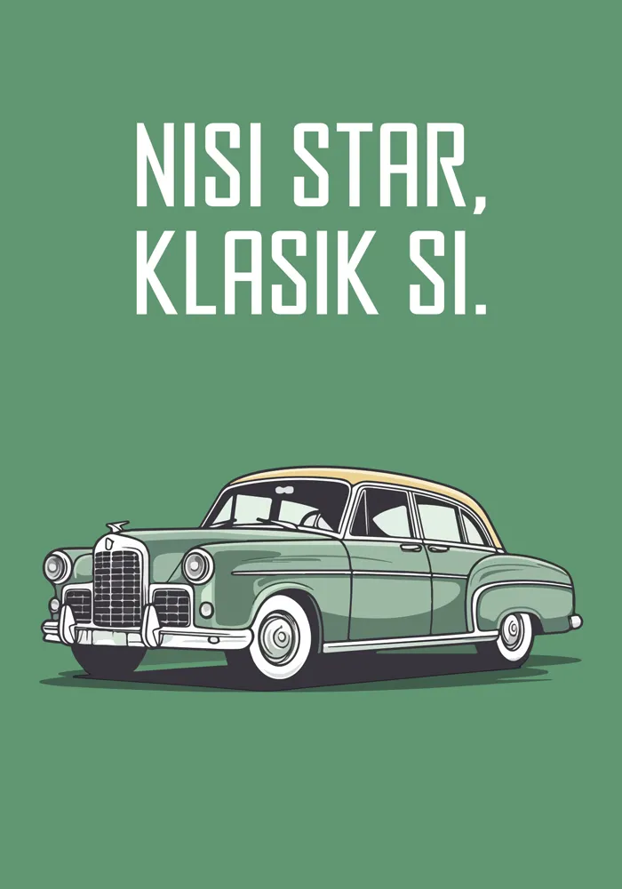 Rođendanska čestitka YOU'RE A CLASSIC (muška) 
