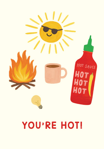 Čestitka YOU'RE HOT 