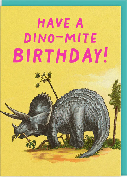 Rođendanska čestitka TRICERATOPS 