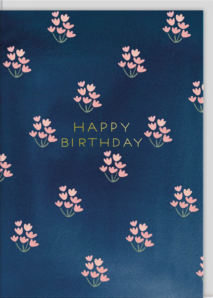 Rođendanska čestitka DAINTY BLOCK PRINT 