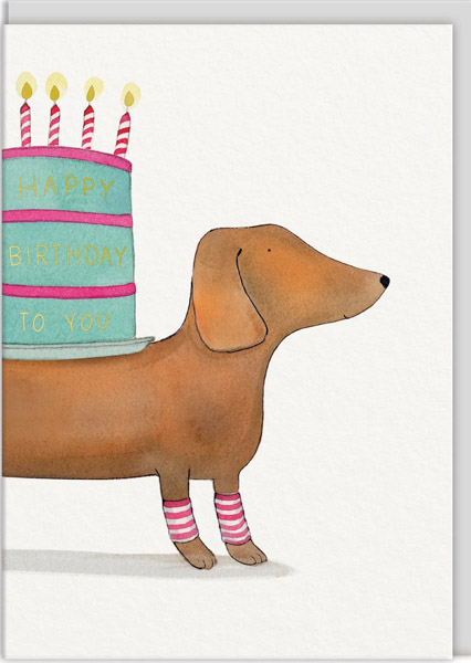 Rođendanska čestitka BIRTHDAY DACHSHUND 