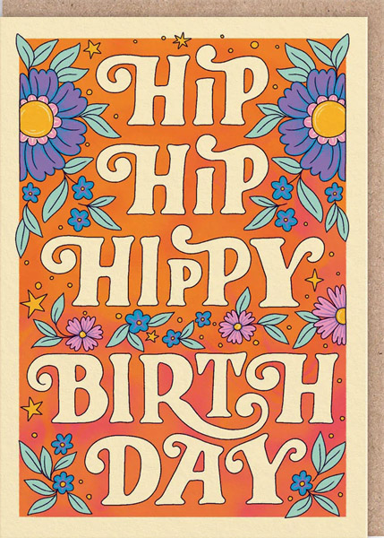 Rođendanska čestitka HIP HIP HIPPY BIRTHDAY 